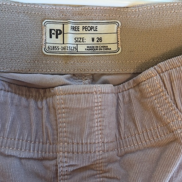 Free People Pull on Corduroy Flare Pants Size 26 - Picture 3 of 3